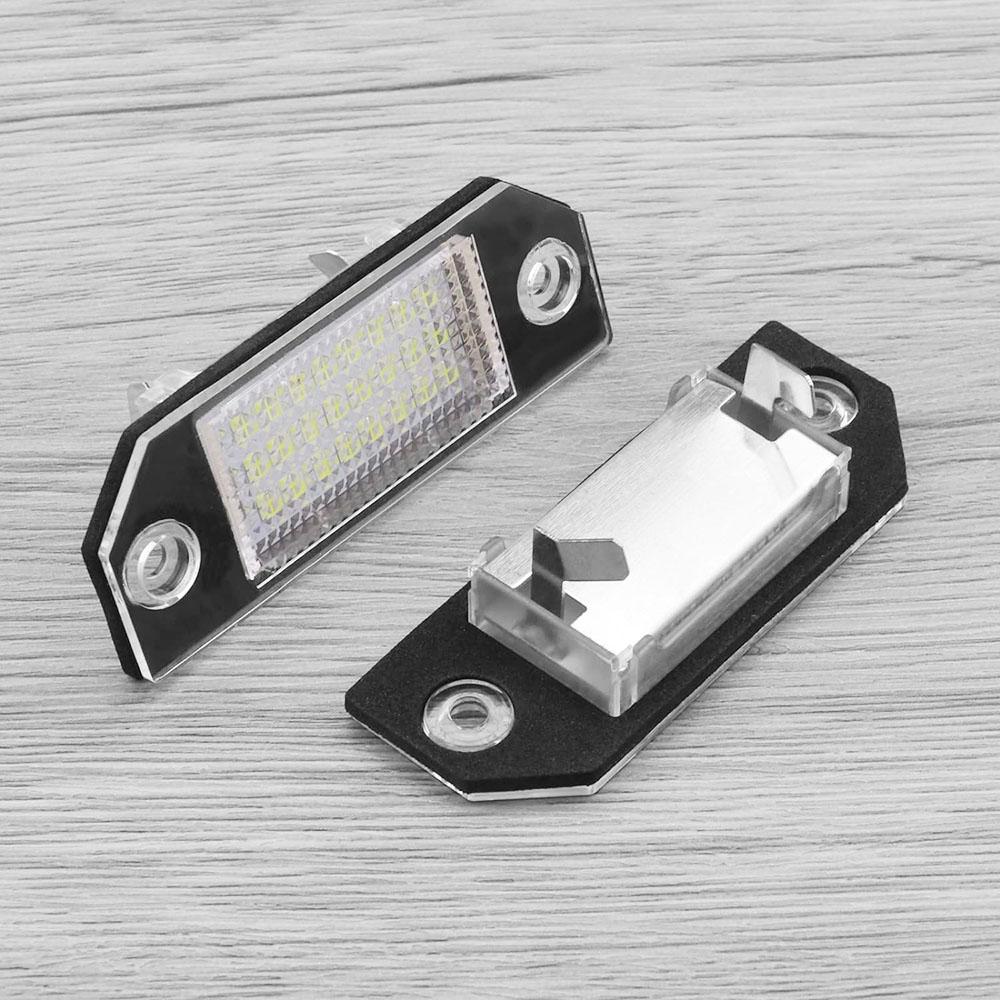 1 Pair LED License Plate Lamp For Ford Mondeo III