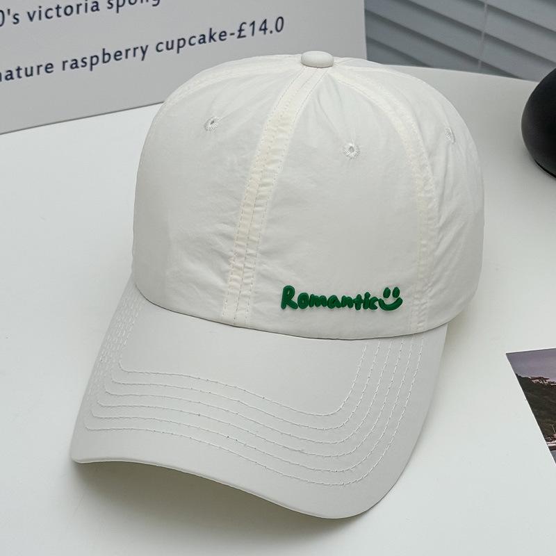 Letter Versatile Face Small Baseball Hat Female Spring and Autumn Student Quick Drying Sun Hat Sports Sunscreen Cap