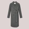 HAZZYS Women's Loose Belted Mid-Length Wool Blend Coat