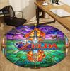 The Legend of Zelda Pattern Round Rug, Indoor/Outdoor Mat, for Picnic, Gameroom, Bedroom, Office, Living Room, Home Decor Carpet, Birthday Gift