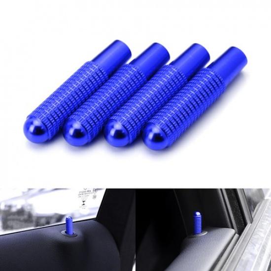 

Blue Aluminum Bolt-On Replace Door Lock Knobs For Mercedes C E S GLC GLE Class