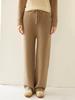 Women's High-Waist Cashmere Wide-Leg Knit Pants