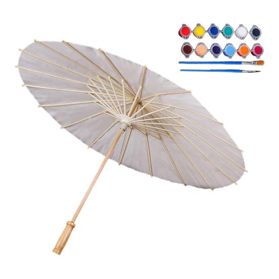 

30/40/60/84 см бумажный зонтик с ручной росписью в китайском стиле, декоративный зонтик из масляной бумаги с деревянной ручкой L