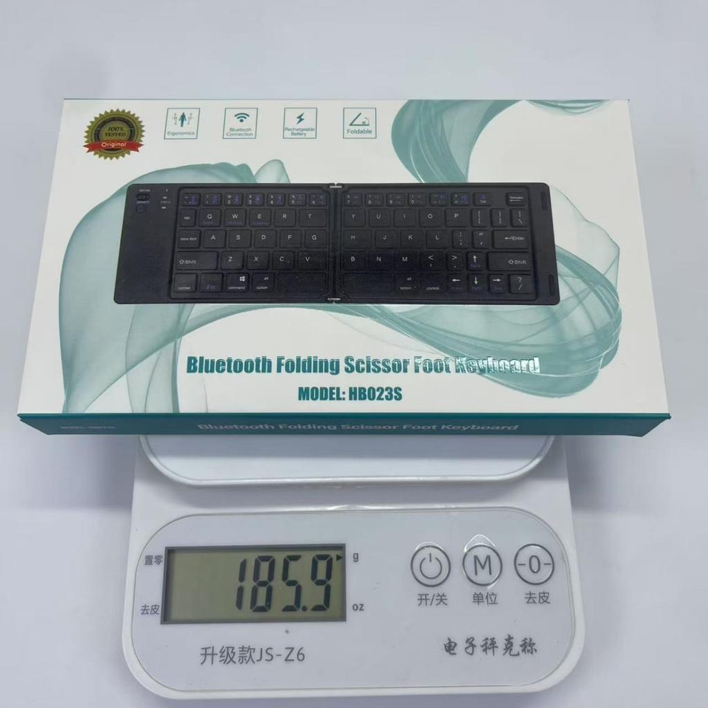 Wireless Bluetooth Two Folding Mini Keyboard Tablet Phone Notebook Three System Universal Portable Compact Keyboard