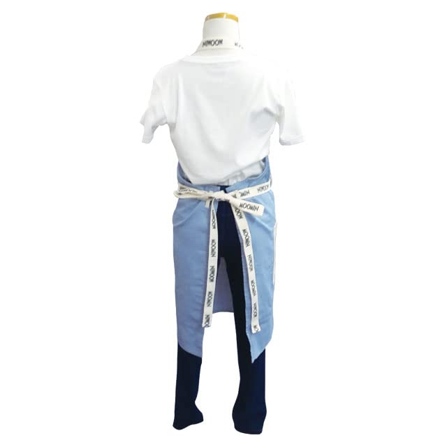 Watanabe Moomin Center Front Length Width Apron, 80.5cm, 81cm, Cotton, MM-7227