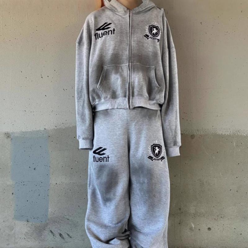 European and American autumn and winter warm and fashionable zipper cardigan hooded unisex sweatshirt