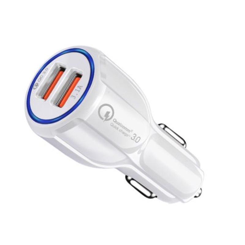 Bowling 3.1A & QC3.0 Dual USB Fast Car Charger for Basic Models