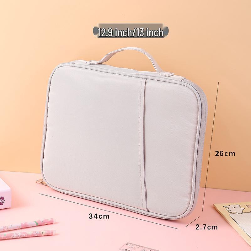 High-End Unisex iPad Tablet Bag - Lightweight, Portable, Hand-Held Student Computer Sleeve