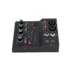 2 Channel Sound Mixer DJ Controller with Multiple Inputs   Power MP3   Output Independent Control Knobs Metal   for Recording Stage Perfor