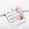 Ocean Style Pearl Bead Shell Hair Clip Earings Set