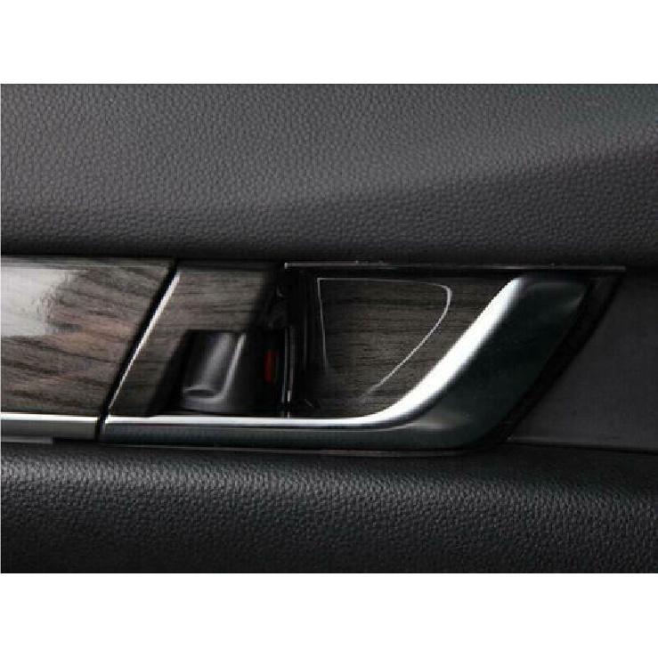 Inner door bowl For HONDA Accord ABS black wood grain cover trim 2018-2022 4pcs