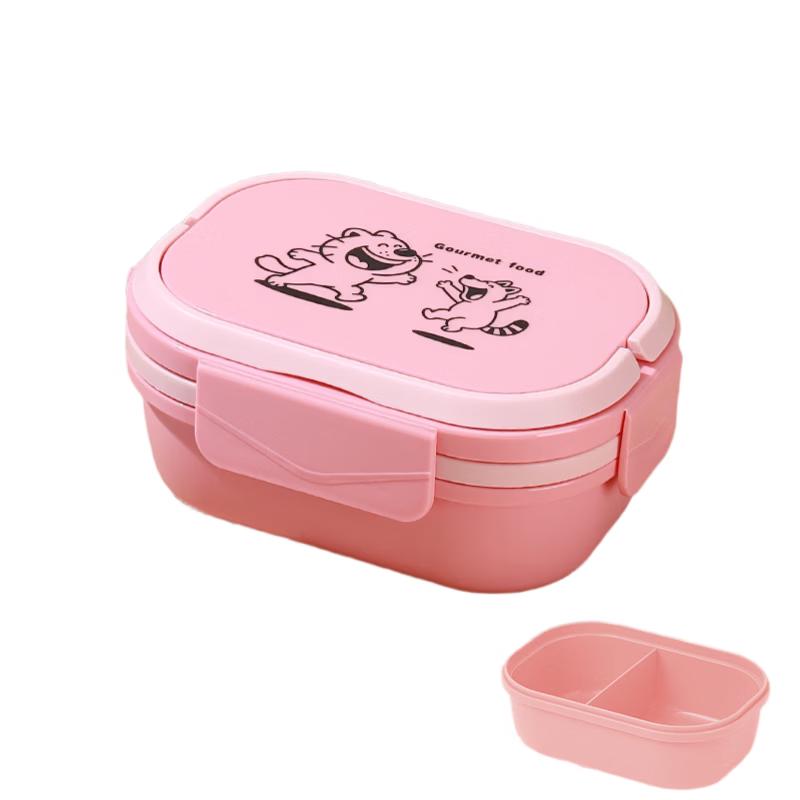 ZISIZ Microwavable Plastic Lunch Box Set