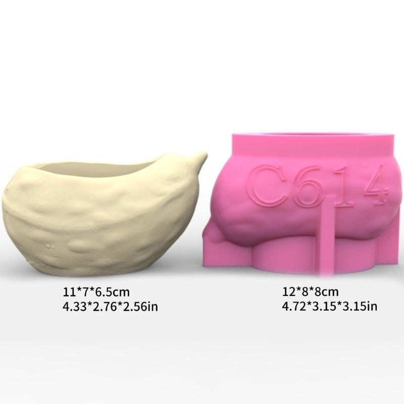 Succulent Planter Silicone Molds Creative Flower Pots Epoxy Resin Mould for DIY Candle Holder Pen Holder Vase Molds Home