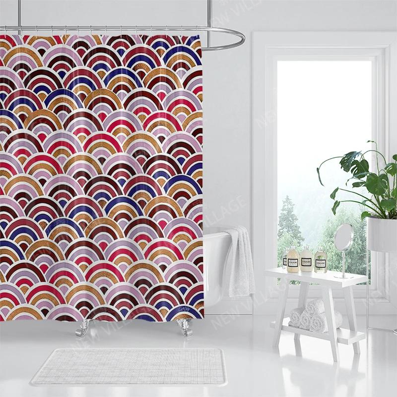 Waterproof Fabric Shower Curtains Bathroom Curtain Accessories Bath Curtain for Shower 180x200cm 240*200 Anime Boho Decoration