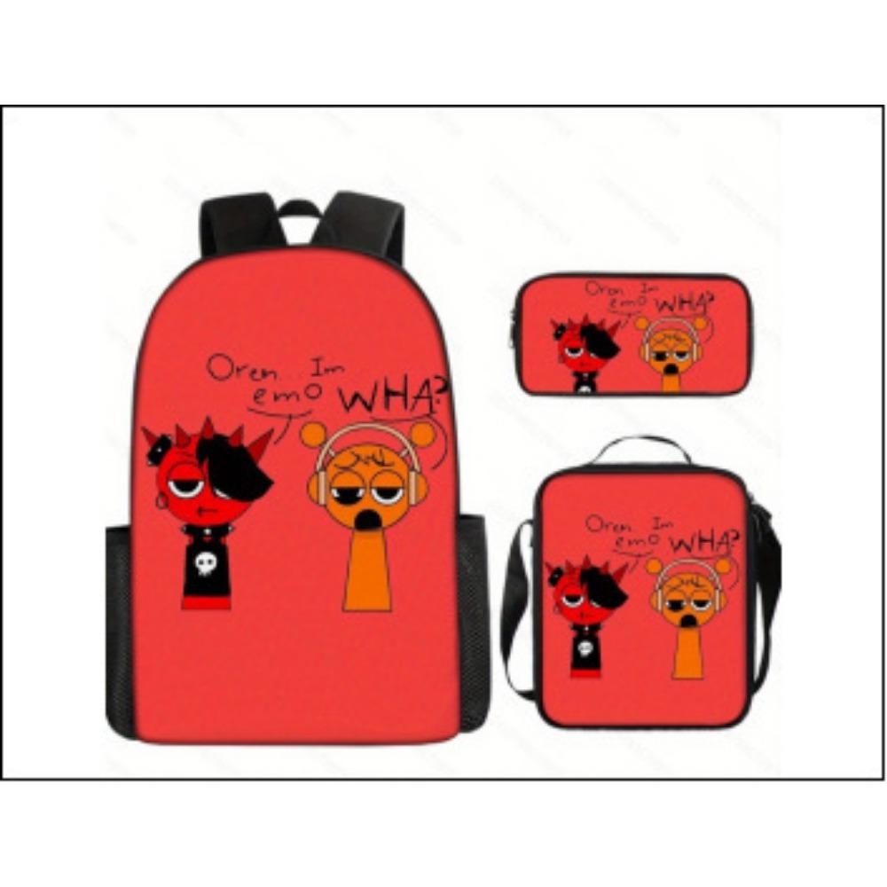 Rhythm Box Peripheral Elementary School Bag Large Capacity Starry Sky Backpack Three-piece Set