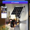 Solar-Powered Outdoor LED Wall Light with 4G Multi-Lens Surveillance Camera