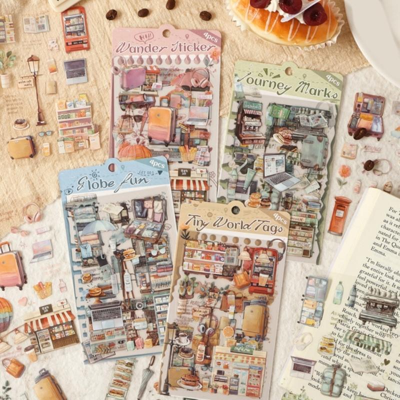 Decorative Sticker Scrapbooking Sticker Bullets Journals Sticker for Planner Journal Notebook DIY Crafts Laptops