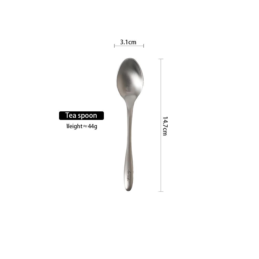

Stainless Steel Matte Western Food Knife and Fork Soup Spoon Nordic Simple Coffee Sweet Slice Spoon Restaurant Hotel Tableware