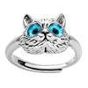 Cat Ring Cute Kitten Animal Ring for Animal Lover Women Teen Girls Birthday Gift