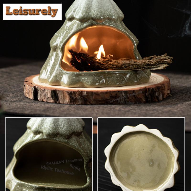 Christmas Tree Incense Holder Creative Diffuser Incense Burners Aromatherapy Censer Chinese Tea Set Accessories Ornaments Craft