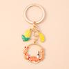Fashion Autumn Maple Leaf Keychain Women Girls Corn Pumpkin Key Ring Pendants for Handbag Decor DIY Key Chain Jewelry Gifts
