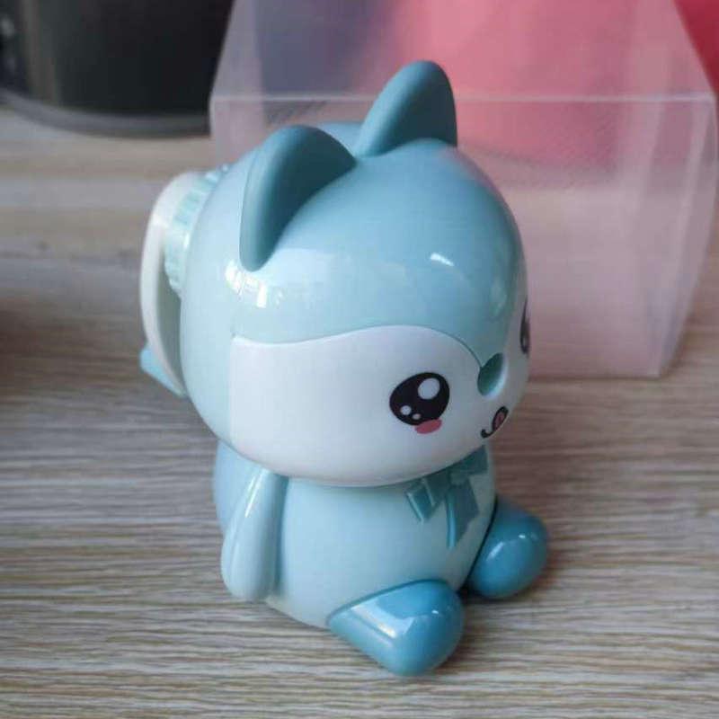 7829 Little Cat Cartoon Automatic Pencil Sharpener for Primary Students синий