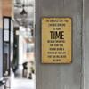 "Time is the Greatest Gift" Metal Sign - Rustic Quote Decor for Meaningful Spaces