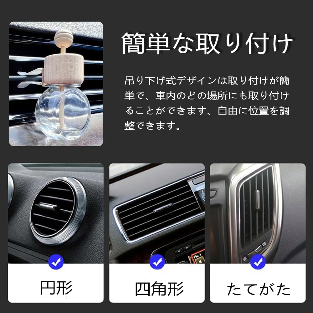 YFFSFDC Bottle Aroma Hanging Aroma Bottle with Lid Refill Decoration Car Entrance Home Car 2pcs