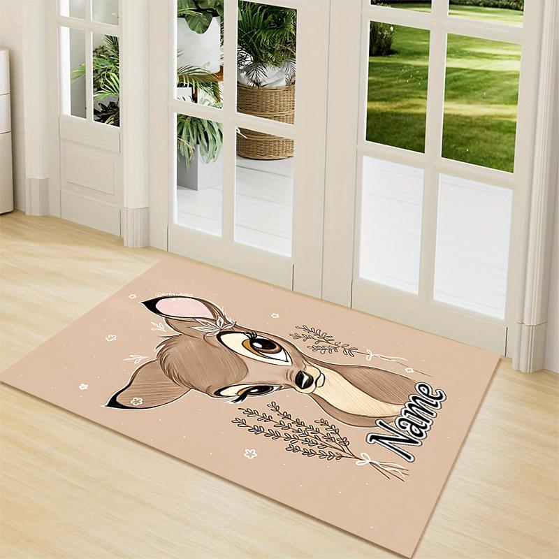 Custom Name Dumbo Circus Adventure Carpet Rug Customizable Soft Washable Anti-Slip Home Living Room Sofa Mats Personalized Rug. 0909427