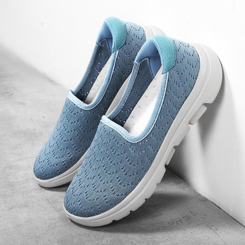 

Тканевые туфли женские летние повседневные на плоском каблуке сетчатые туфли женская мода женская обувь повседневная обувь 42