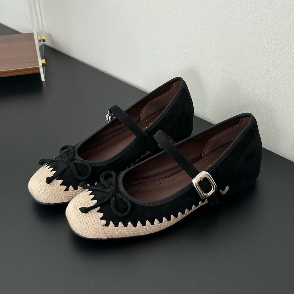 IPPEUM Women Mary Janes Shoes 2025 New Ballet Flats Round Toe Pumps