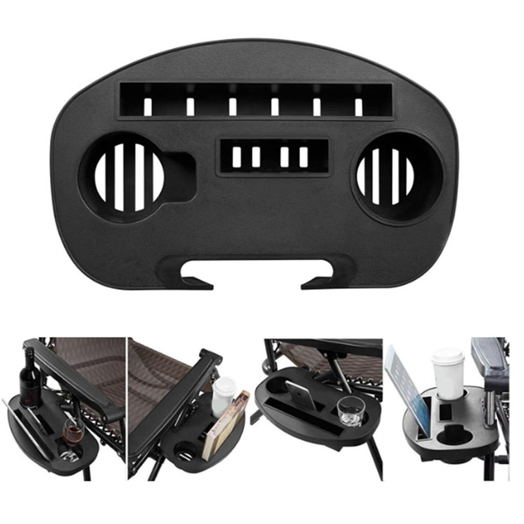 Convenient Cup Tray Chair Cup Tray Cup Holder Tray Camping Cup Holder Beach Chair Cup Holder Perfect for Outdoor Chairs