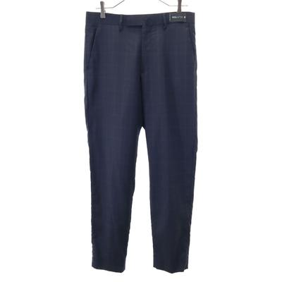 REDAACTIVE Maison Special Pantalones holgados con estampado de cuadros 46 Sistema azul marino de hombre Usado