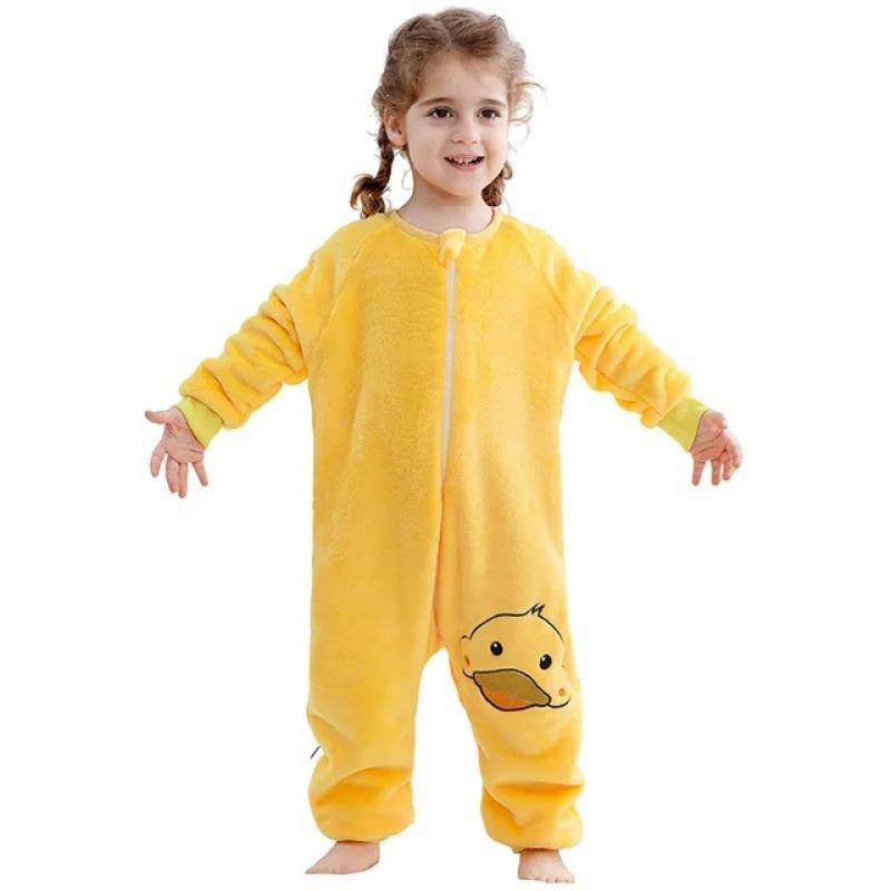 Kinderen Dieren Dinosaurus Kigurumi Kostuum Cosplay Cartoon Jumpsuit voor Kinderen Halloween Kerst Meisjes Jongens Met Capuchon Pyjama Onesie