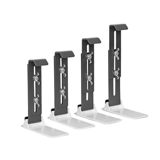 4 Pcs Window Box Brackets Heavy Duty Flower Box Brackets Adjustable Balcony Planter Holder for Deck Railing Balconies Window Box