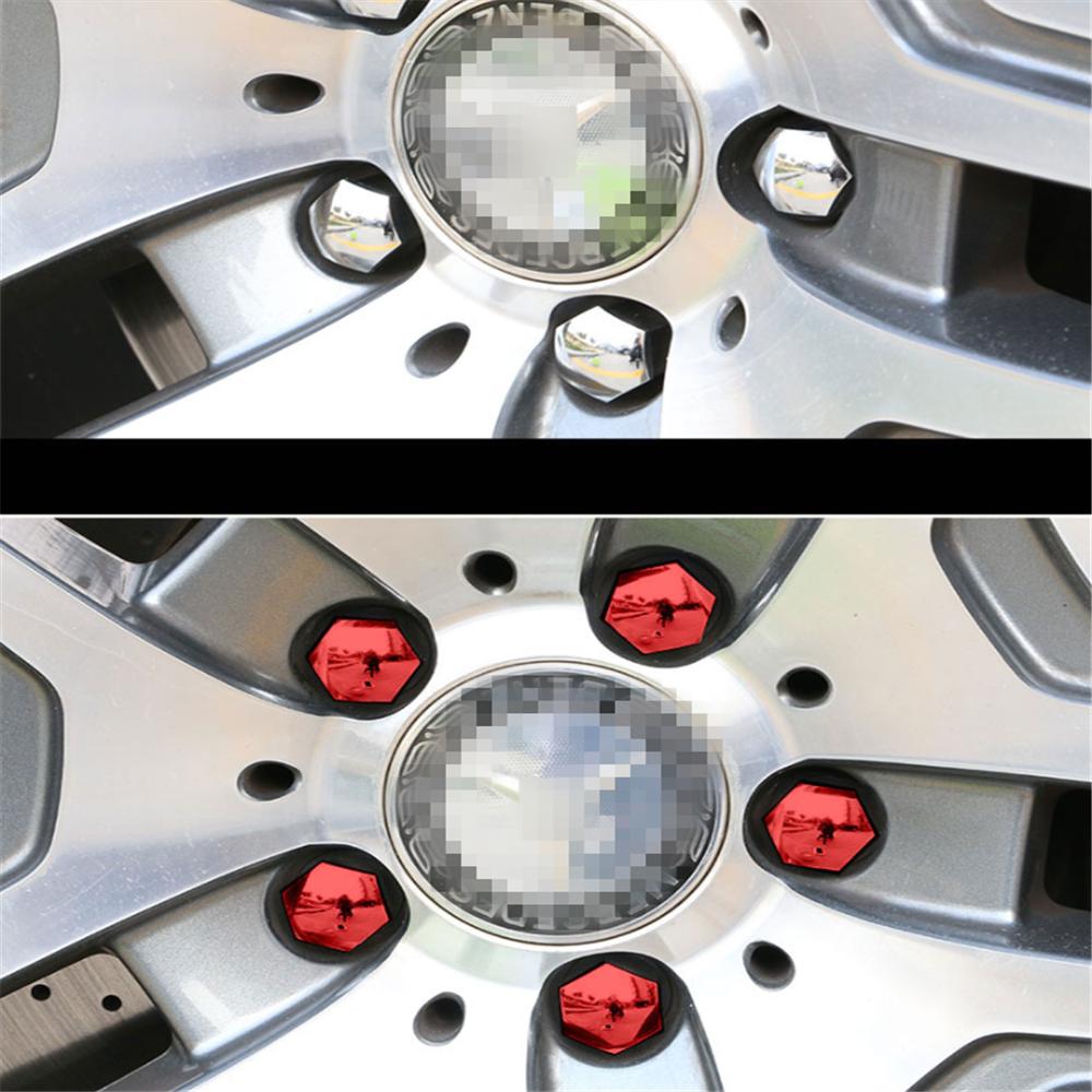 car Hub nut Covers Caps Anti-Rust for Skoda Fabia 2 3 Karoq Kodiaq Octavia 3 Superb 2 3