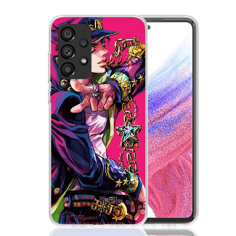 JoJo's Bizarre Adventure Kujo Jotaro Phone Case for Samsung Galaxy A52 A51 A50S A12 A22 A32 A72 A10S A30S A31 A71 Note 20 Ultra