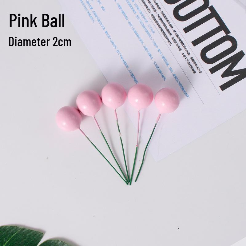 Golden and Silver Ball Cake Decorations with Colorful Birthday Insert Card