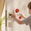 Childproof Safety Door Lock Latch for Baby and Pet, Anti-Cat Handle Lock, Door Stopper Anti-Open Device
