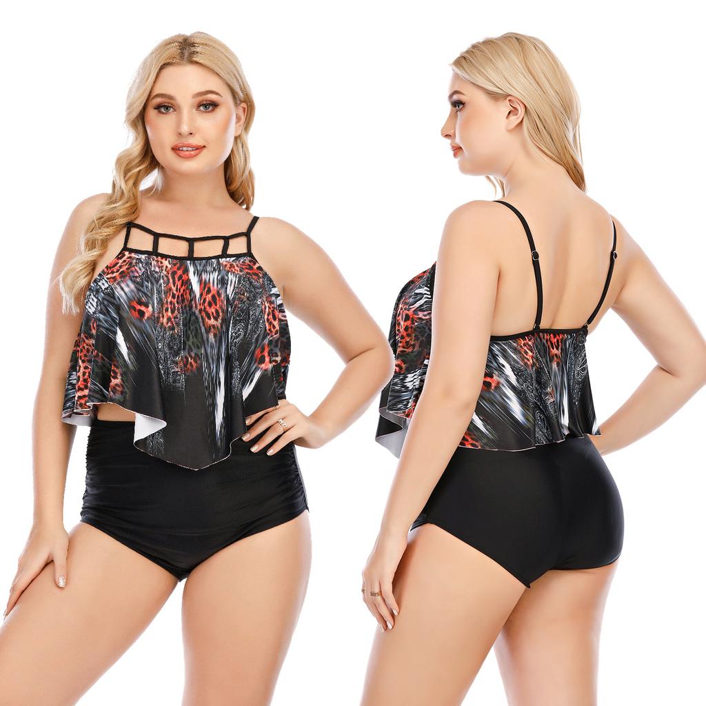 Buy 2 Pieces Swimwear Plus Size Large Size Fat Ladies Swimsuit Bikini