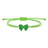 Popular hand-woven colored hand rope, alloy drip bow accessories, girlfriend friendship bracelet