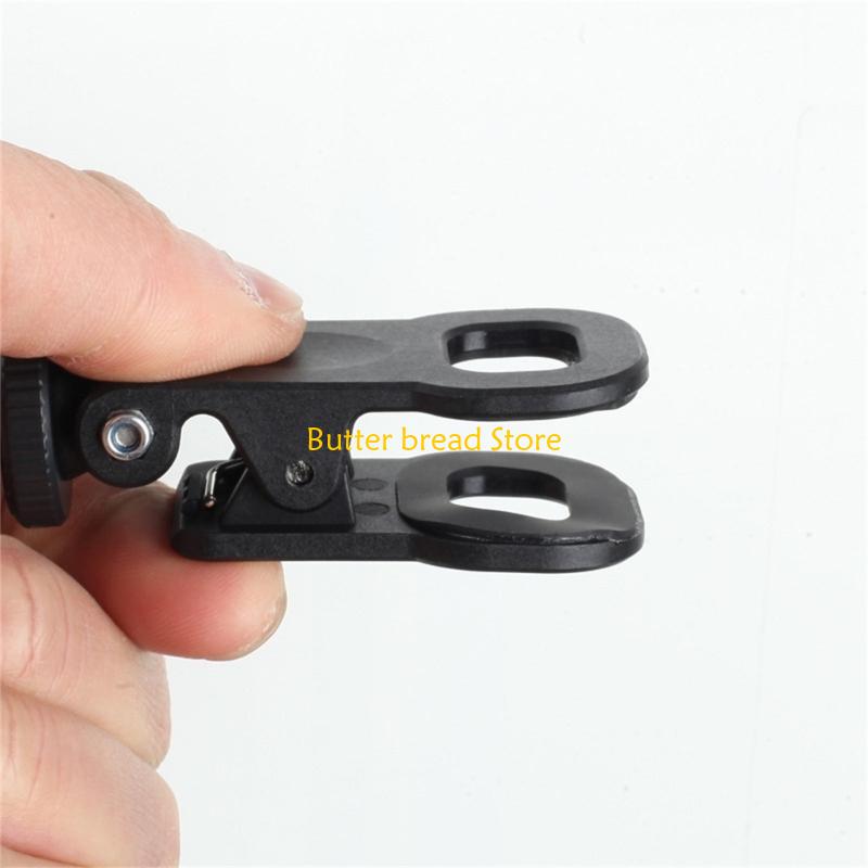 W89C Mini Camera Flash Holder Fill Light Clip with 1/4 Screw Mount for Multifunction Use