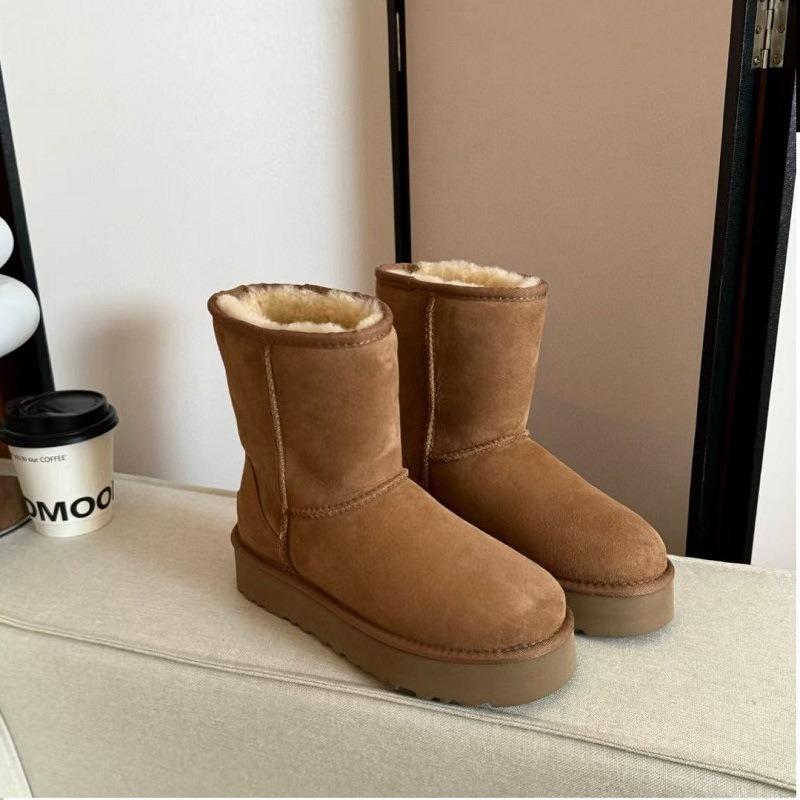 Henan Sangpo snow boots high quality i fur integrated short tube warm fashion cotton shoes new