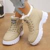 Stivali Donna Taglie Forti Autunno Inverno Scarpe in Cotone Stivaletti Sportivi Casual Scarpe Alte Foderate in Pile