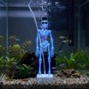 Ornamenti per Acquario Teschio Danzante Stampati in 3D Scheletro Dinamico Aeratore Appassionati di Acquari
