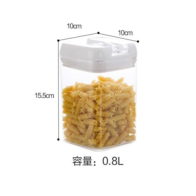 Food Storage Jar with Lid Kitchen Container Kitchen Organizer Stackable Dustproof Moisture Resistant Kitchen Accessorie