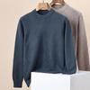Hengyuanxiang Herren 100% Reine Wolle Rundhals-Pullover