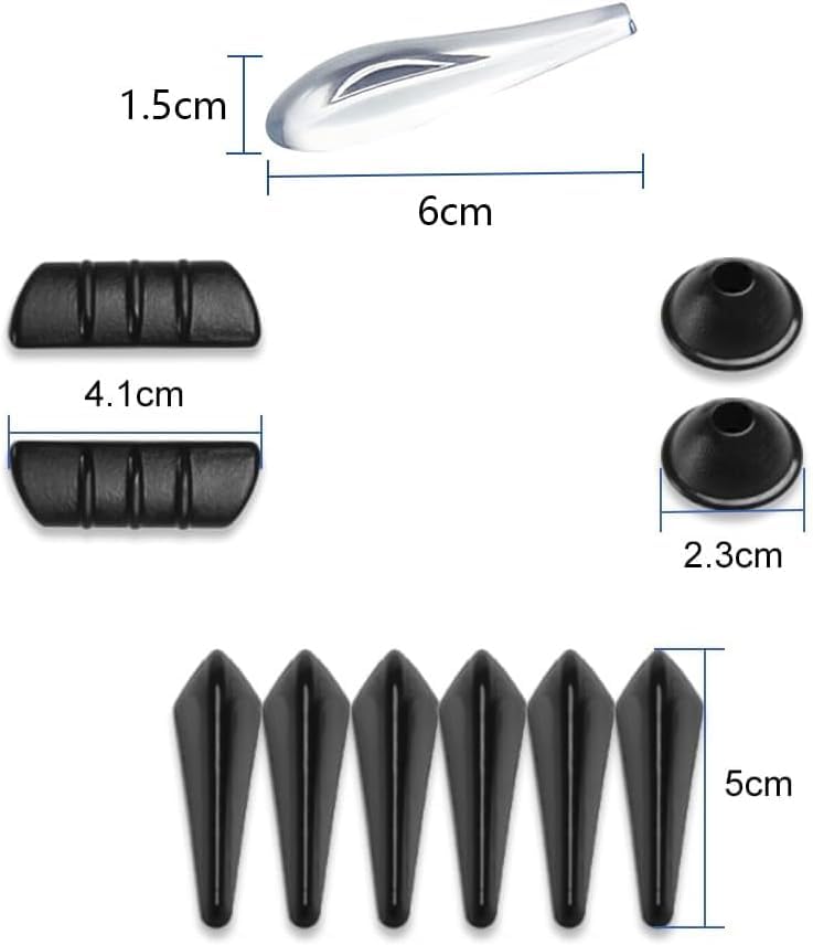 Wind Reducing Spoiler Strips, 16 Piece Prevention, Wind Noise Reduction, PVC Material, Easy to