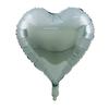 Individuelle Hochzeitsdekoration 18 Zoll Folienballon Helium Geburtstagsparty Aluminiumfolie Einfarbiger Herzförmiger Ballon