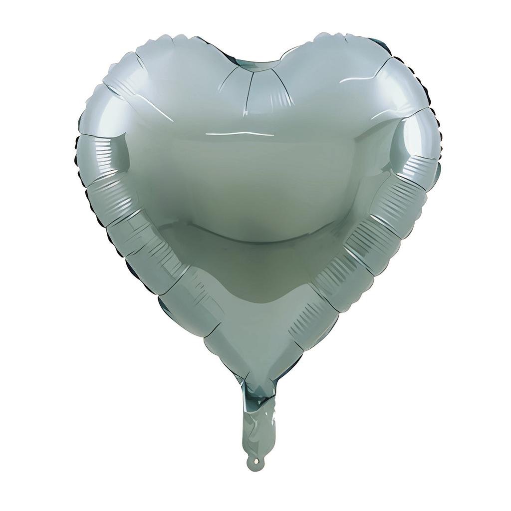 Individuelle Hochzeitsdekoration 18 Zoll Folienballon Helium Geburtstagsparty Aluminiumfolie Einfarbiger Herzförmiger Ballon